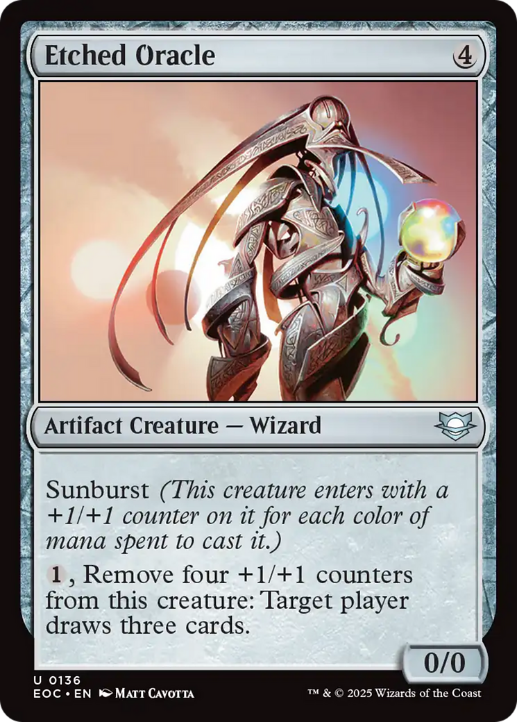 Etched Oracle [Edge of Eternities Commander] | Cracking-Singles