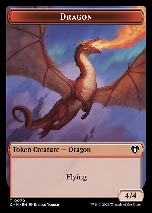 Soldier // Dragon (0021) Double-Sided Token [Commander Masters Tokens] | Cracking-Singles