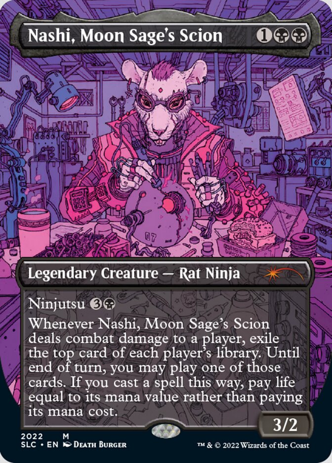 Nashi, Moon Sage's Scion (Borderless) [Secret Lair Countdown Kit] | Cracking-Singles