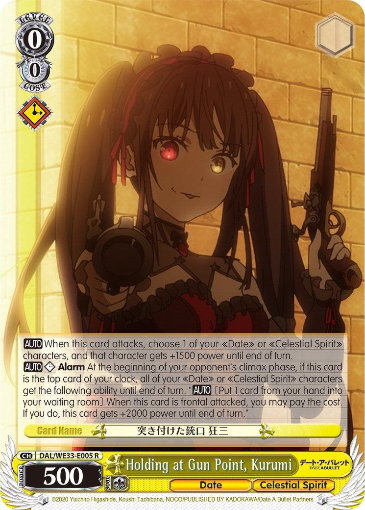 Holding at Gun Point, Kurumi (DAL/WE33-E005 R) (Parallel Foil) [Date A Bullet] | Cracking-Singles