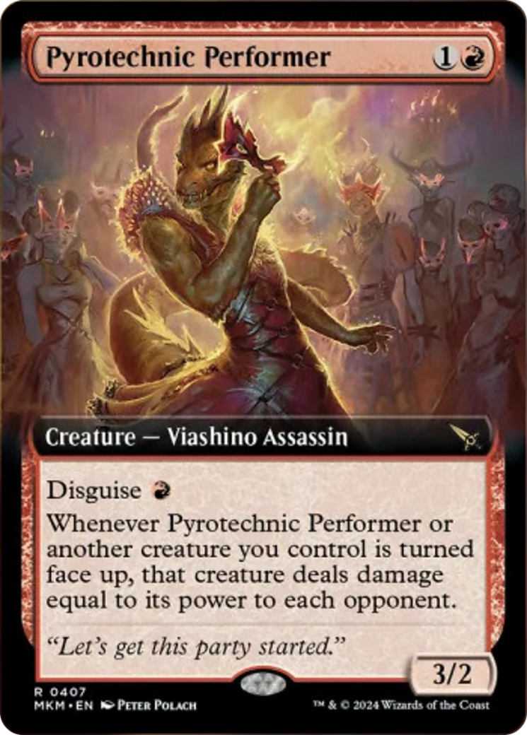 Pyrotechnic Performer (Extended Art) [Murders at Karlov Manor] | Cracking-Singles
