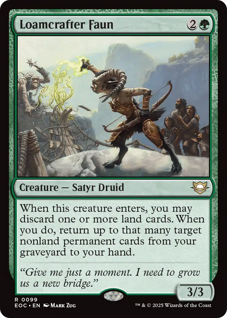Loamcrafter Faun [Edge of Eternities Commander] | Cracking-Singles