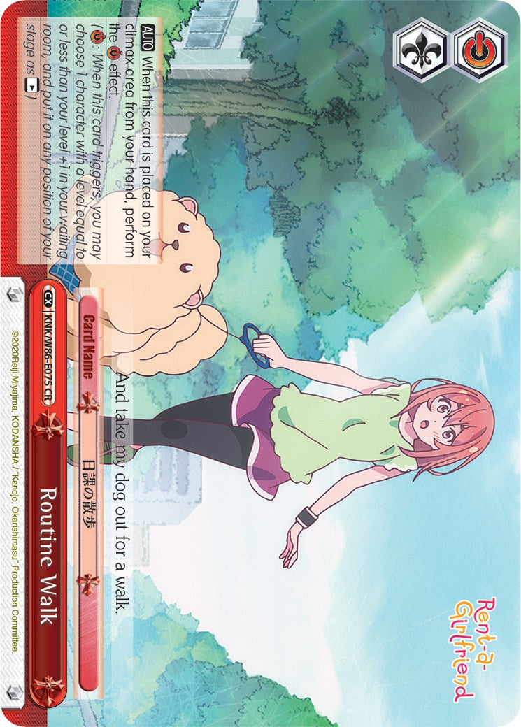 Routine Walk (KNK/W86-E075 CR) [Rent-A-Girlfriend] | Cracking-Singles