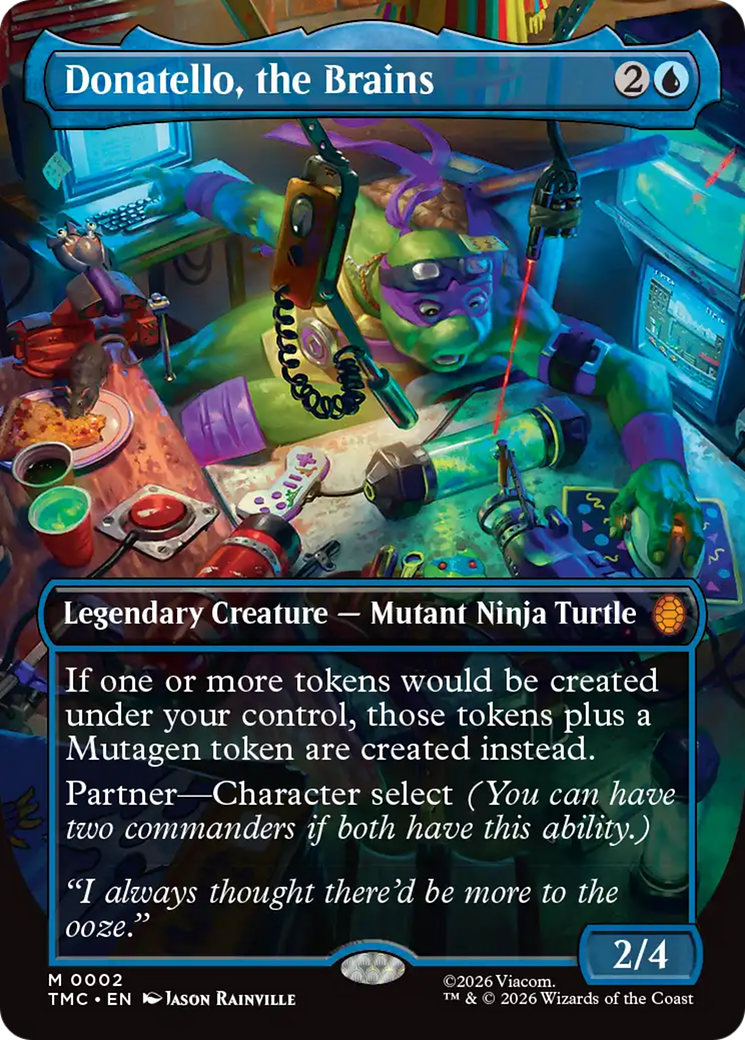 Donatello, the Brains (Borderless) [Teenage Mutant Ninja Turtles Commander] | Cracking-Singles