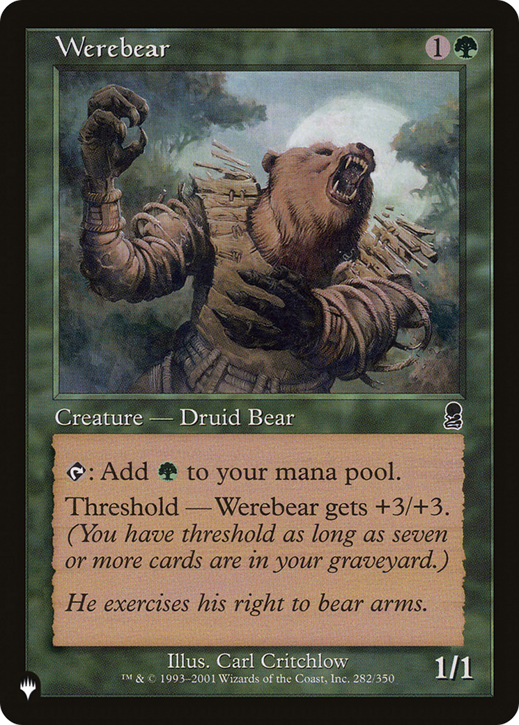 Werebear [The List] | Cracking-Singles