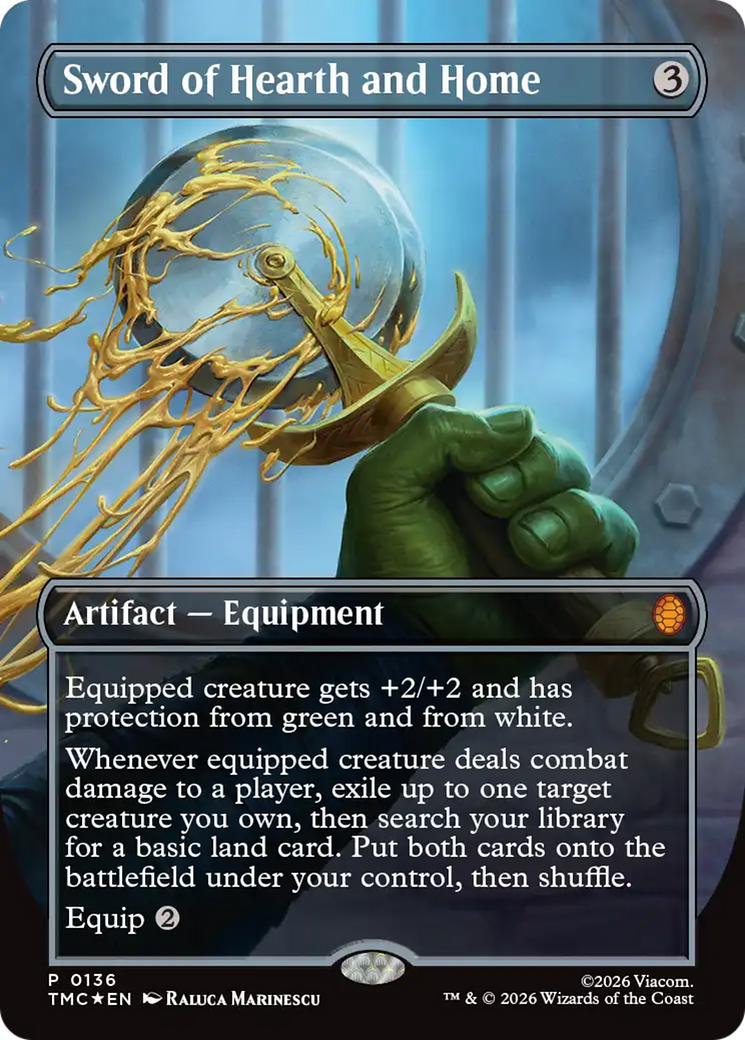 Sword of Hearth and Home (Borderless) [Teenage Mutant Ninja Turtles Promos] | Cracking-Singles