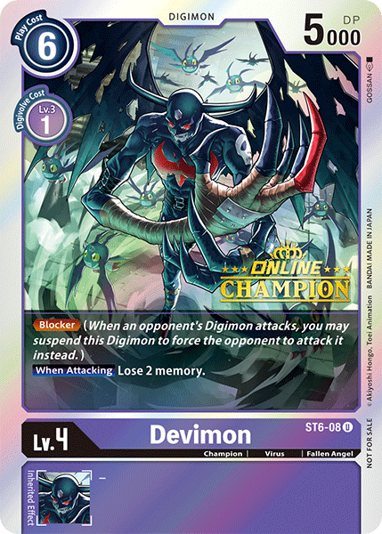 Devimon [ST6-08] (Online Champion) [Starter Deck: Venomous Violet Promos] | Cracking-Singles