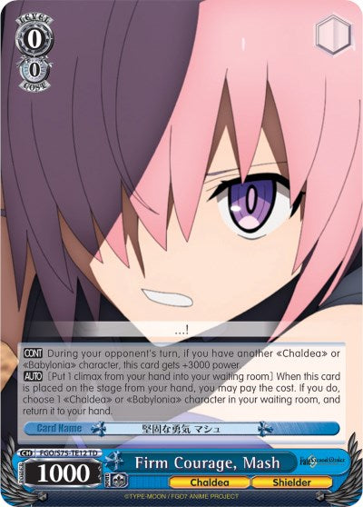 Firm Courage, Mash (FGO/S75-TE12 TD) [Fate/Grand Order Absolute Demonic Front: Babylonia] | Cracking-Singles
