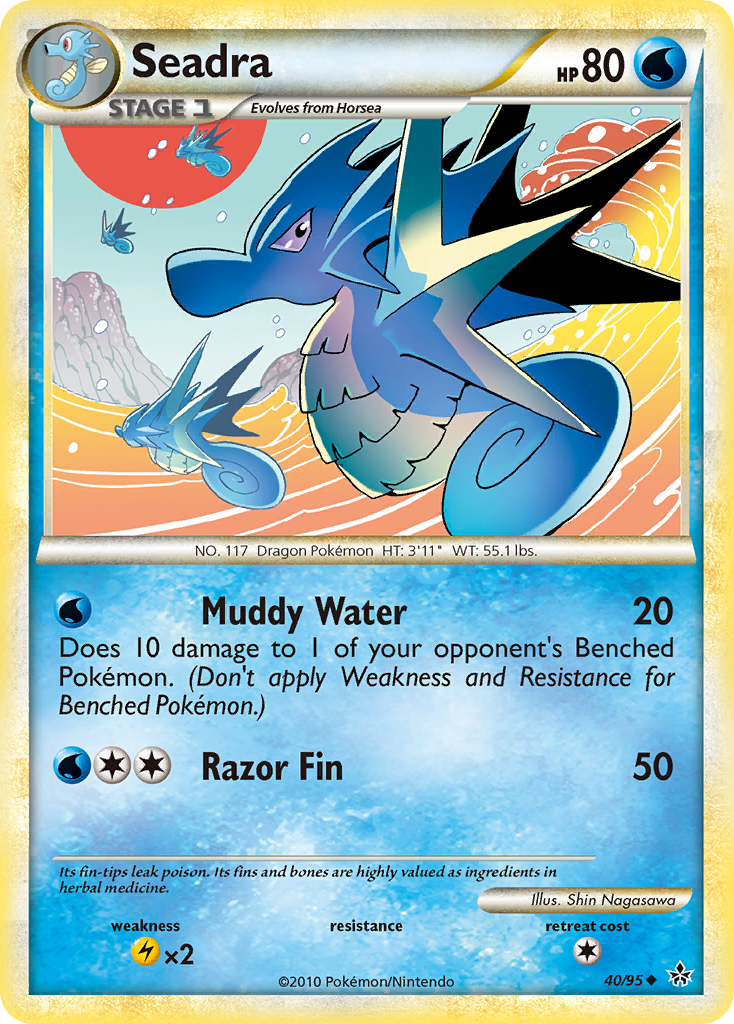Seadra (40/95) [HeartGold & SoulSilver: Unleashed] | Cracking-Singles