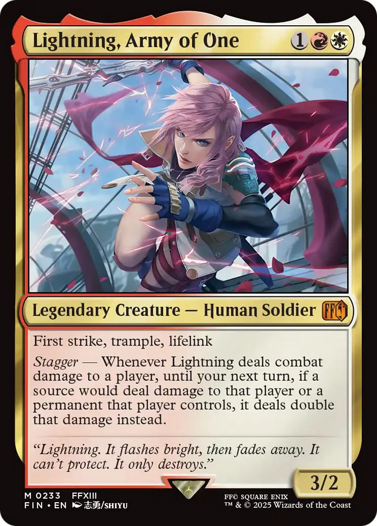 Lightning, Army of One [FINAL FANTASY] | Cracking-Singles