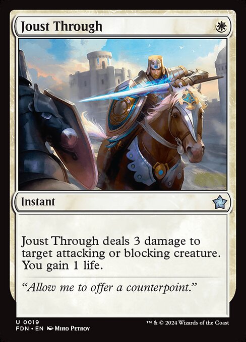 Joust Through [Foundations] | Cracking-Singles