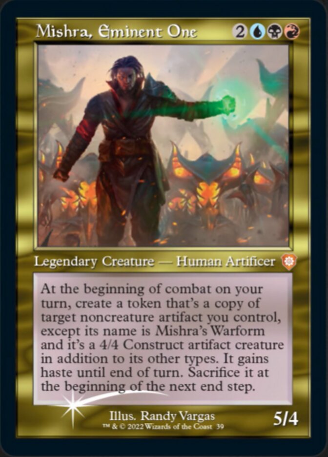 Mishra, Eminent One (039) (Retro) (Display Commander) [The Brothers' War Commander] | Cracking-Singles