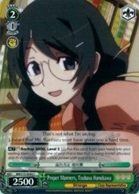 Proper Manners, Tsubasa Hanekawa (BM/S15-E044 C) [BAKEMONOGATARI] | Cracking-Singles