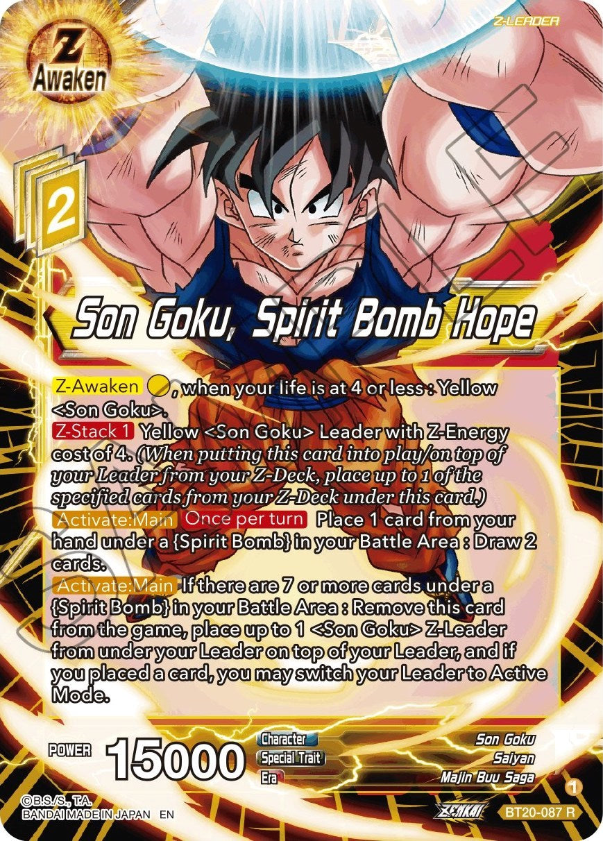 Son Goku, Spirit Bomb Hope (BT20-087) [Power Absorbed] | Cracking-Singles