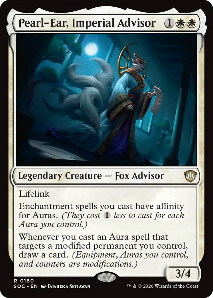 Pearl-Ear, Imperial Advisor [Secrets of Strixhaven Commander] | Cracking-Singles