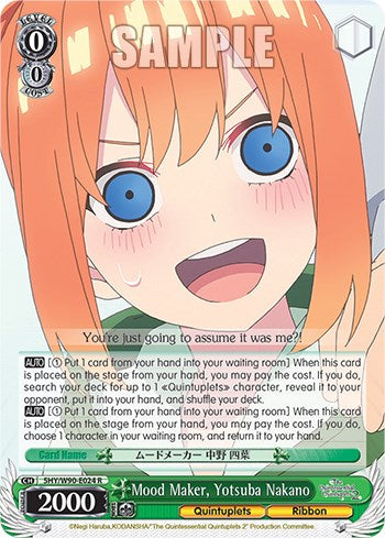 Mood Maker, Yotsuba Nakano (5HY/W90-E024 R) [The Quintessential Quintuplets 2] | Cracking-Singles