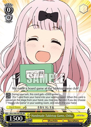 Handmade Tabletop Game, Chika [Kaguya-Sama: Love is War?] | Cracking-Singles