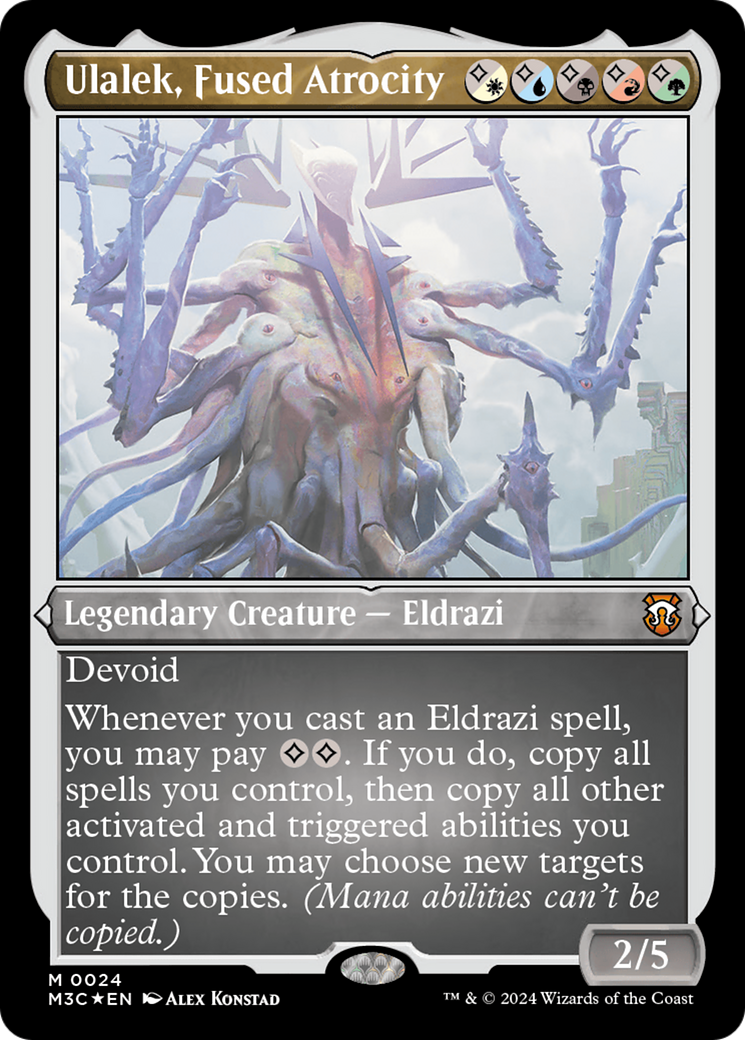 Ulalek, Fused Atrocity (Foil Etched) [Modern Horizons 3 Commander] | Cracking-Singles