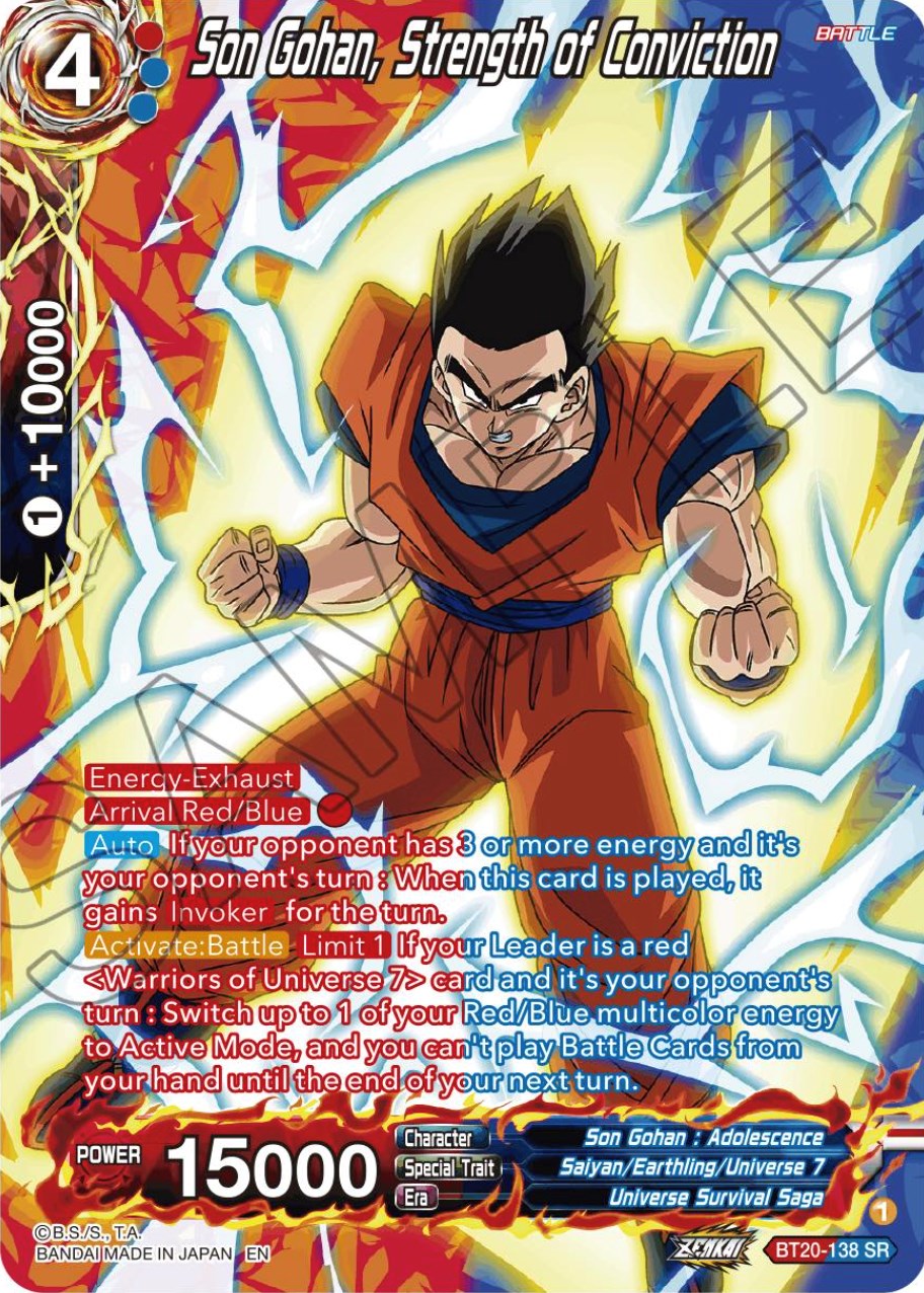 Son Gohan, Strength of Conviction (Silver Foil) (BT20-138) [Power Absorbed] | Cracking-Singles