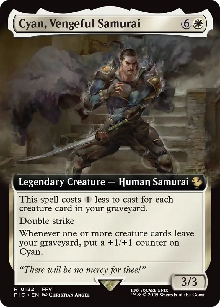 Cyan, Vengeful Samurai (Extended Art) [FINAL FANTASY Commander] | Cracking-Singles