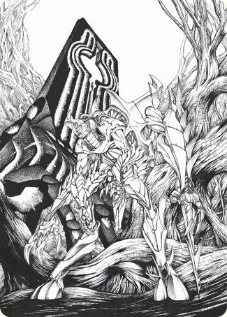 Lukka, Bound to Ruin Art Card [Phyrexia: All Will Be One Art Series] | Cracking-Singles