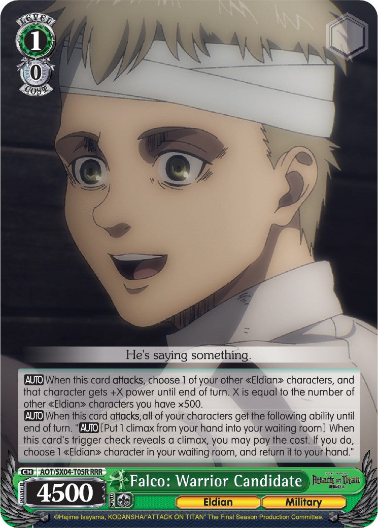Falco: Warrior Candidate (Foil) [Attack On Titan: Final Season] | Cracking-Singles