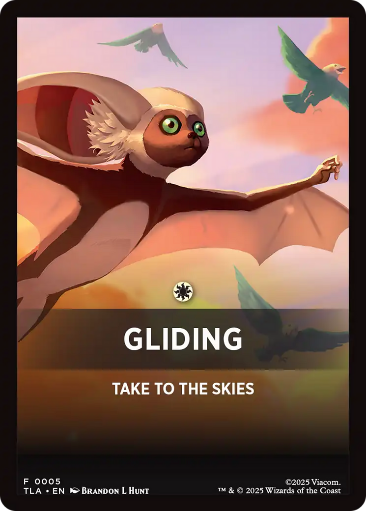 Gliding Theme Card [Avatar: The Last Airbender Tokens] | Cracking-Singles