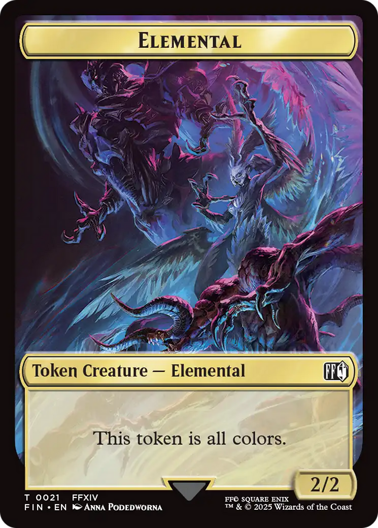 Hero (0009) // Elemental Double-Sided Token [FINAL FANTASY Tokens] | Cracking-Singles