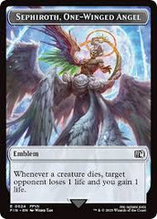 Emblem - Sephiroth, One-Winged Angel // Robot Warrior Double-Sided Token [FINAL FANTASY Tokens] | Cracking-Singles