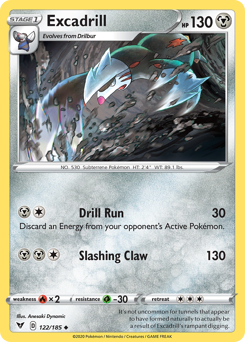 Excadrill (122/185) [Sword & Shield: Vivid Voltage] | Cracking-Singles