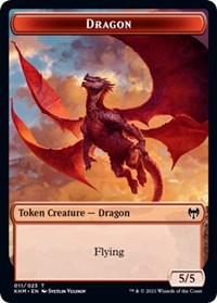 Dragon // Thopter Double-sided Token [Kaldheim Commander Tokens] | Cracking-Singles