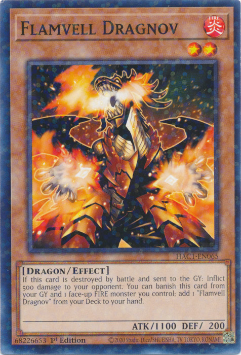 Flamvell Dragnov (Duel Terminal) [HAC1-EN065] Common | Cracking-Singles