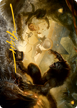Storm the Festival Art Card (Gold-Stamped Signature) [Innistrad: Midnight Hunt Art Series] | Cracking-Singles