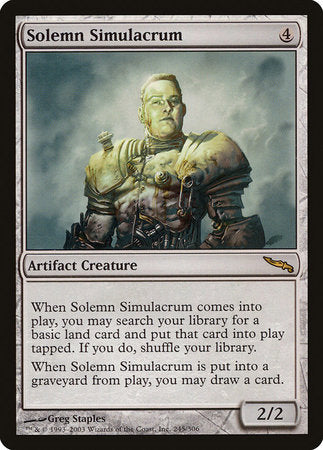 Solemn Simulacrum [Mirrodin] | Cracking-Singles