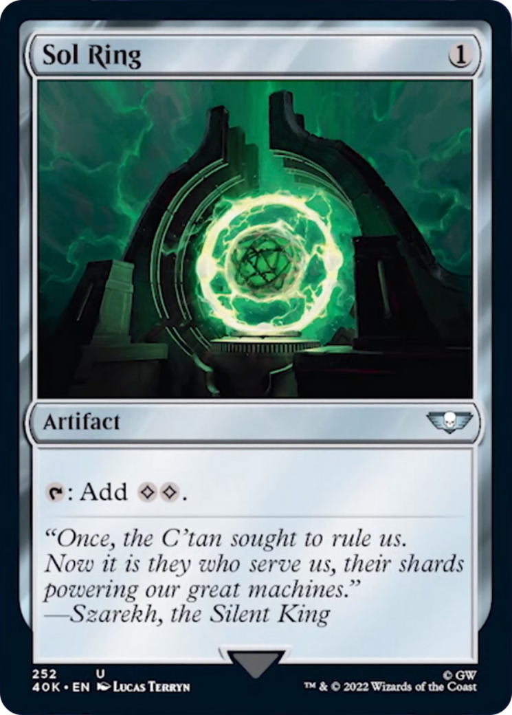 Sol Ring (252) (Surge Foil) [Universes Beyond: Warhammer 40,000] | Cracking-Singles
