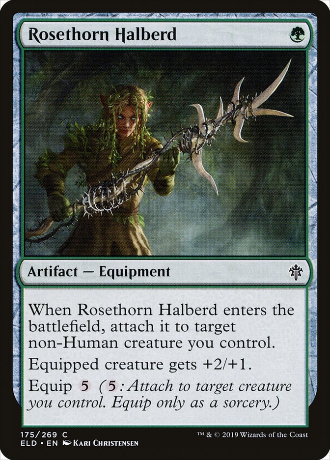 Rosethorn Halberd [Throne of Eldraine] | Cracking-Singles