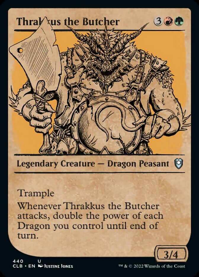 Thrakkus the Butcher (Showcase) [Commander Legends: Battle for Baldur's Gate] | Cracking-Singles