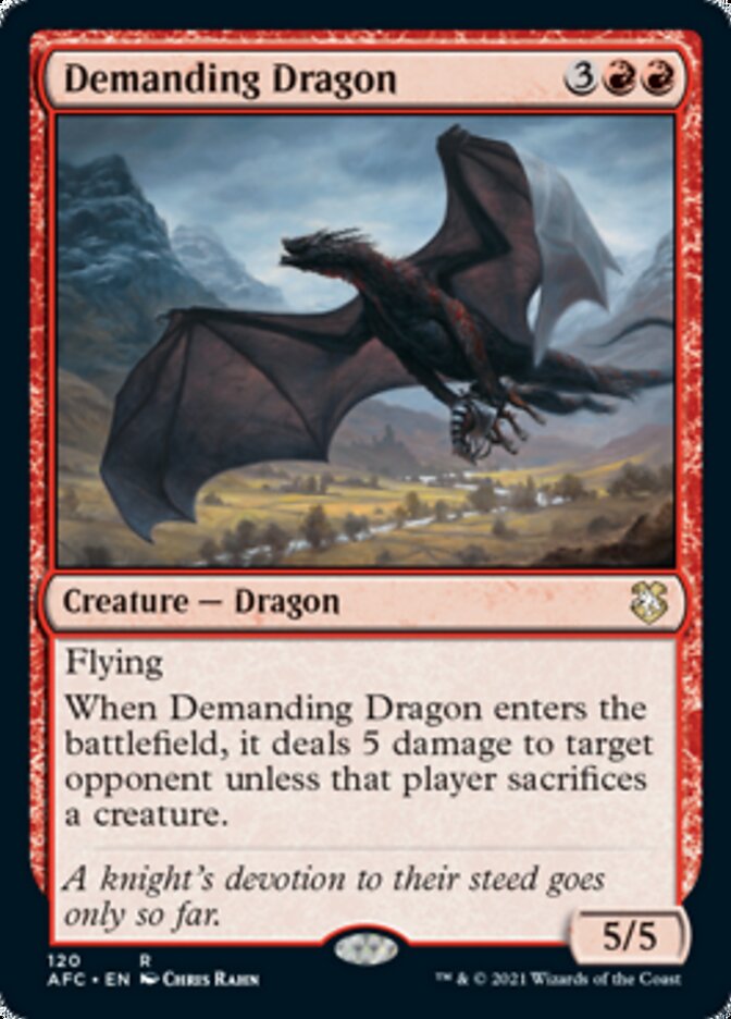 Demanding Dragon [Dungeons & Dragons: Adventures in the Forgotten Realms Commander] | Cracking-Singles