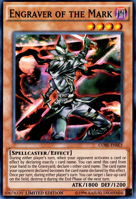 Engraver of the Mark [CORE-ENSE3] Super Rare | Cracking-Singles