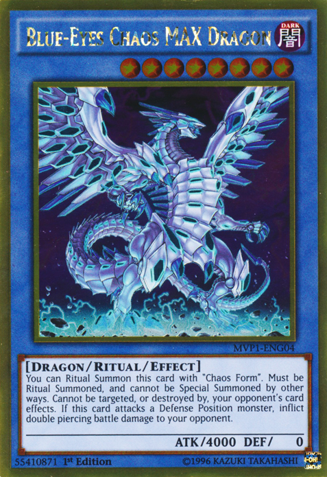Blue-Eyes Chaos MAX Dragon [MVP1-ENG04] Gold Rare | Cracking-Singles
