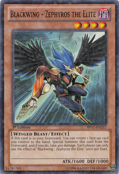 Blackwing - Zephyros the Elite [BP01-EN215] Starfoil Rare | Cracking-Singles