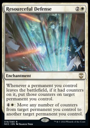 Resourceful Defense (Promo Pack) [Streets of New Capenna Commander Promos] | Cracking-Singles