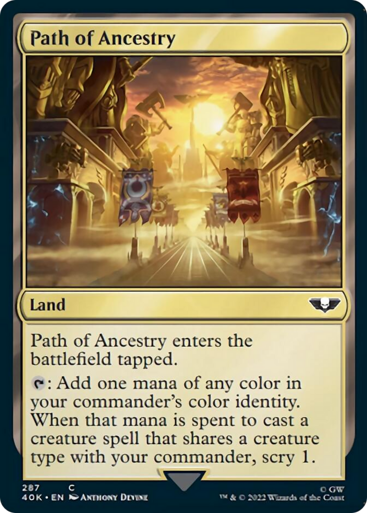 Path of Ancestry (Surge Foil) [Universes Beyond: Warhammer 40,000] | Cracking-Singles