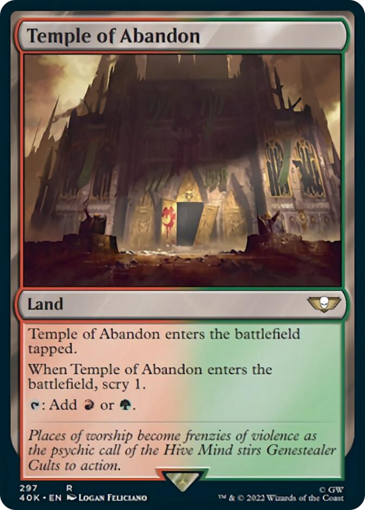 Temple of Abandon (Surge Foil) [Universes Beyond: Warhammer 40,000] | Cracking-Singles