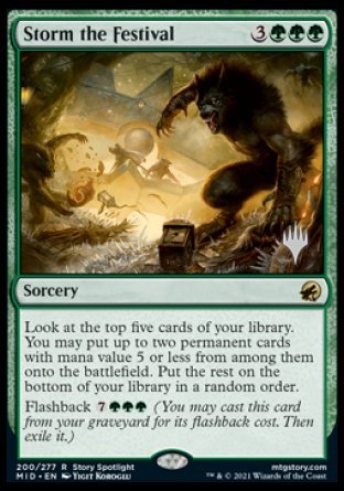 Storm the Festival (Promo Pack) [Innistrad: Midnight Hunt Promos] | Cracking-Singles