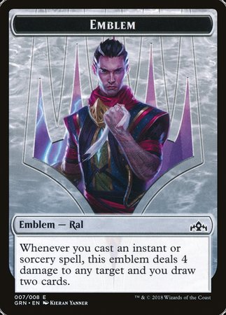 Emblem - Ral, Izzet Viceroy [Guilds of Ravnica Tokens] | Cracking-Singles