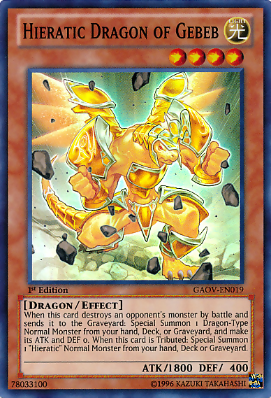 Hieratic Dragon of Gebeb [GAOV-EN019] Super Rare | Cracking-Singles