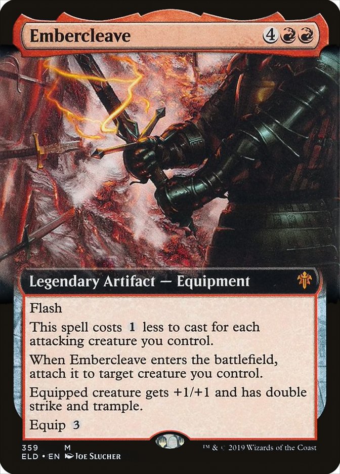 Embercleave (Extended Art) [Throne of Eldraine] | Cracking-Singles