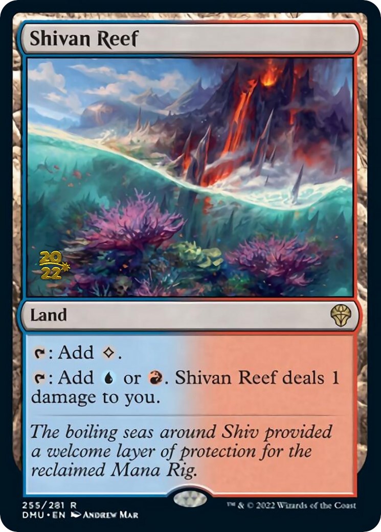 Shivan Reef [Dominaria United Prerelease Promos] | Cracking-Singles