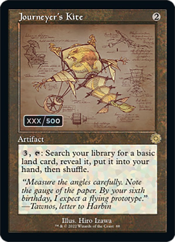 Journeyer's Kite (Retro Schematic) (Serial Numbered) [The Brothers' War Retro Artifacts] | Cracking-Singles